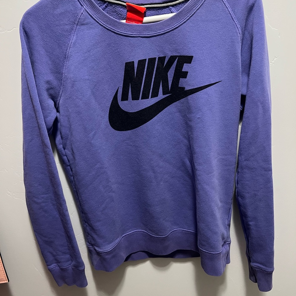 Nike Lavender Sweatshirt with Black Logo
